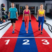Tapis de sol en gazon artificiel PE PP pour exercices d'agilité, tapis de sprint avec échelle numérotée et logo personnalisé