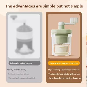 Máquina para Hacer Smoothies Manual de Tamaño Pequeño para el Hogar con Molde para Cubitos de Hielo, Trituradora de Hielo Manual para Cocina - Product Image 4