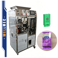 Machine automatique de formage, de remplissage et d'emballage sous vide de sachets de café, de thé et de boissons verticaux avec film plastique pour les petites entreprises