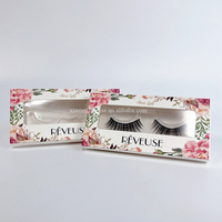 Boîte de cils en vison à impression populaire, emballage de cils blancs, boîte de faux cils, emballage de cils