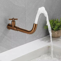 Robinet d'eau froide simple à design dissimulé YF OEM |   Robinet mural pour jardin extérieur, balcon domestique et utilisation de la piscine à serpillière