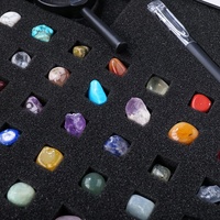 Lot de 43 pièces en gros : Coffret cadeau de spécimens minéraux éducatifs sur le thème des sciences pour la décoration