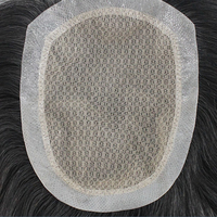 RE vente en gros toupet 100% cheveux humains vierges alignés Base en soie PU toupet pour hommes sacs en PVC cheveux chinois droits 1 pièce