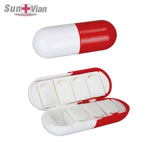 Du lịch túi hình dạng viên nang Pill lưu trữ trường hợp nhựa Pill hộp
