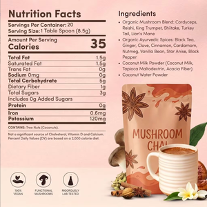 Chai de Hongos con 6 Hongos Adaptógenos: Melena de León, Cola de Pavo, Shiitake y Reishi para Mejorar la Concentración, la Digestión y la Inmunidad OEM - Product Image 4