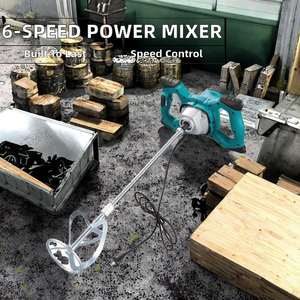 MUFASHA JB1000 Handheld Electric DIY <b>Mixer</b> 6-speed Adjustable 1000W 110V/220V Paint Mud Stirrer Cement Putty Powder <b>Mortar</b> - Product Image 2