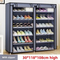 Range-chaussures métallique simple à 7 niveaux, anti-poussière, pour dortoir étudiant, entrée de maison, organisateur de chaussures, économique, moderne et minimaliste