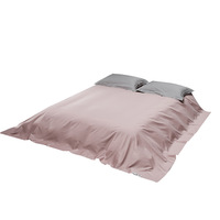 Ensemble de draps en coton 400TC 80S 3 pièces, ensemble de literie Queen en coton, ensemble de draps de lit en gros, ensemble de draps-housses