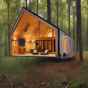 Maison en bois en promotion : Cabane Barndominium pour la vie en plein air, le jardin et les vacances – Villa préfabriquée en bois de style grange à montage rapide - Product Image 4