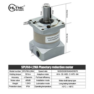 Nema24เซอร์โวอัตราส่วนตัวลด60มม. 16 20 25 28 35 40 45 50 70เซอร์โว SPLF60เกียร์ลดเกียร์ NEMA 24สำหรับมอเตอร์เซอร์โว60 400W - Product Image 6