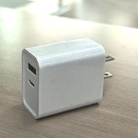 HNT Grosir Adaptor Dinding 45W PD 3.0 Pengisian Cepat Tipe-C+USB-A Bahan Tahan Api untuk Ponsel & Earphone-Ramah Lingkungan