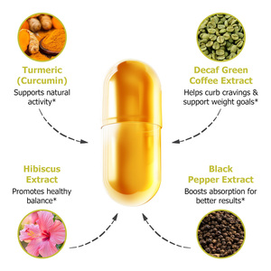Private Label Slimming Capsule Energy Boost Metabolism Enhancement Appetite Control Management Contains Turmeric Extract - Product Image 4
