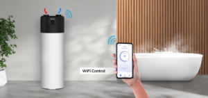 Chauffe-eau thermodynamique tout-en-un R290 avec <span class=keywords><strong>panneau</strong></span> <span class=keywords><strong>solaire</strong></span>, protection extérieure IPX4 <span class=keywords><strong>et</strong></span> échangeur micro-canaux haute efficacité - Product Image 2