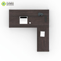 Bureau de direction moderne et stable en forme de L Xinda Clover Iron avec plateau en bois finition peinte Garantie 5 ans ISO9001/ISO14001