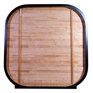 Sauna Eléctrica Moderna de Madera de Abeto Carbonizada para Exteriores con Infrarrojos Lejanos para 4-6 Personas, Ecológica y de Fácil Instalación - Product Image 3