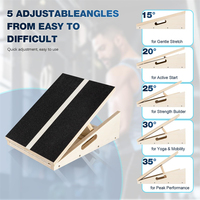 Planche inclinable réglable à 5 positions Surface antidérapante planche extensible inclinée en bois mollet ischio-jambiers flexibilité planche inclinée