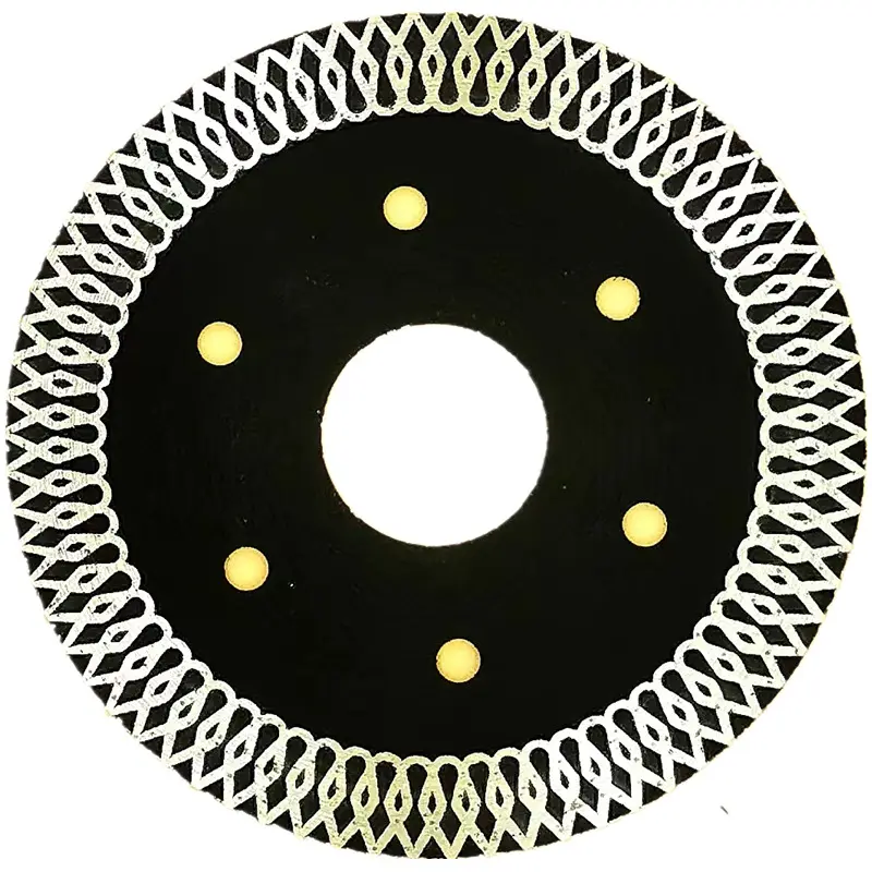 4.5 "pressé à chaud fritté X Mesh Turbo diamant lame de scie circulaire outils de coupe disque pour carrelage marbre béton pierre
