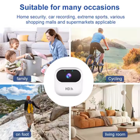 Mini caméra de sécurité magnétique 1080P, caméra portable 2.4G WIFI pour connexion sans fil au téléphone et enregistrement de sports de plein air, d'animaux de compagnie