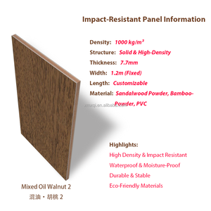Chất lượng cao không thấm nước & chống cháy PVC tấm Tường gỗ màu độc đáo kết cấu phong cách vật nuôi mặt bảng tường cho trang trí trong nhà - Product Image 2