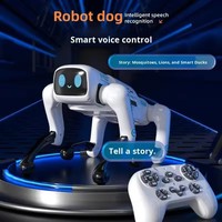 Elektronischer Intelligenter Roboter mit Gestensensor, RC-App-Steuerung, Sprechfunktion, Lernspielzeug, KI-Hund Roboter-Haustier aus ABS-Kunststoff für 5 bis 7 Jahre