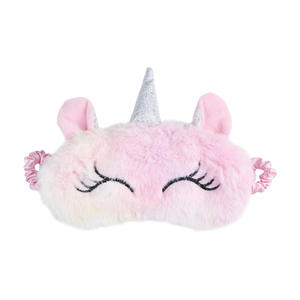 Personalizzato carino unicorno peluche per dormire maschera per gli occhi morbidi spazzole da <span class=keywords><strong>bagno</strong></span> spugne e scrubber per bambini e ragazze adulti - Product Image 5