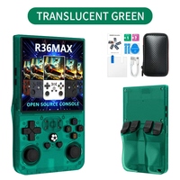 Konsol R36 MAX 64GB 15000 Game Resolusi 480x360 Konsol Game Genggam Retro Layar 4.0 Inci