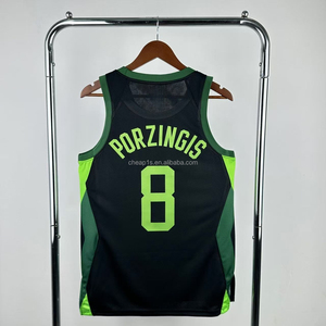Vente en gros de vêtements pour hommes Boston Celtics # 0 Jayson Tatum # Maillot de basket-ball Jaylen Brown City Edition - Broderie avec logos - Product Image 5