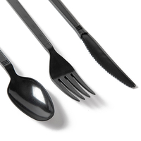 Ensemble de couverts de camping jetables - Légers, résistants à la chaleur, sans danger pour les aliments et écologiques, vaisselle de plein air
