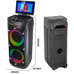 Altavoz Portátil para Fiestas CH-2801AV con Potencia Máxima de 15000 W, Pantalla HD de 11.6 Pulgadas, Tweeter, <span class=keywords><strong>Android</strong></span> 12.0/WiFi para Uso en Exteriores, Máquina de Karaoke - Product Image 5