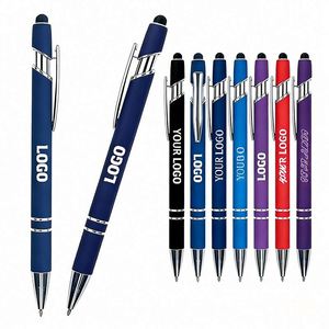 Bolígrafos de Metal y Goma de Lujo para Regalos Empresariales Promocionales de Alta Calidad al por Mayor, Bolígrafos con Logotipo Personalizado - Product Image 1
