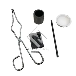 A Kit For Melting And Casting Metal In A Graphite Crucible Brass Crucible Tong Soldering Tweezers