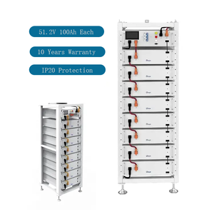 Baterai Penyimpanan Energi Surya Tegangan Tinggi Deye Bos-G-Pro Paket Baterai Lithium 51.2V 100Ah 5.12kWh LiFePO4 Semi-solid State 6000 - Product Image 2