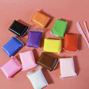 Argile à <span class=keywords><strong>modeler</strong></span> légère en mousse mini, 12 couleurs personnalisées, séchage à l'air, unisexe, pour adultes et enfants, artisanat, argile super légère avec - Product Image 2