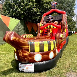Outdoor party jumpers commercial bouncy castle combo bouncer jump <b>house</b> <b>inflatable</b> pirate ship slide for kids - Product Image 1