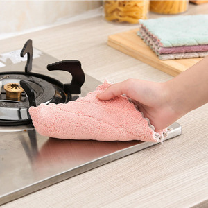 Serviette en microfibre absorbante pour la cuisine, chiffon de nettoyage anti-adhésif, torchon à vaisselle, serviettes de table, serviette de nettoyage ménager - Product Image 2