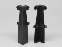 Profilé d'extrusion en aluminium anodisé T5 de 100 mm pour plinthes, vente en gros d'usine, avec éclairage LED à IRC élevé 90