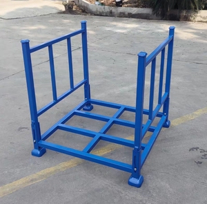 AOCHEN Heavy Duty Steel Foldable Warehouse Stackable Racks Portable stacking Racking for <strong>Warehousing</strong> and Transportation - Product Image 3