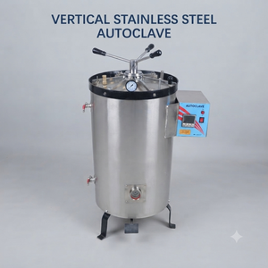 เครื่องนึ่งฆ่าเชื้อแบบแนวตั้ง Sri Sai Scientific 75 ลิตร – เครื่องนึ่งฆ่าเชื้อด้วยไอน้ำสแตนเลสควบคุมด้วยไมโครโปรเซสเซอร์ - Product Image 5