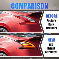 Feux arrière LED RGB JC Wholesale Upgrade pour Nissan 370Z 2013-2020, ensemble de feux stop arrière modifiés, clignotants.