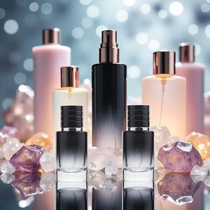 Flacons de parfum de luxe personnalisés en verre 100ml 50ml cylindriques vides rechargeables avec pulvérisateur à pompe et capuchon magnétique transparent - Product Image 2