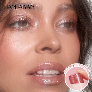 Handaiyan Mehrzweck-Glitzerstift Feuchtigkeitsspendender Highlighter Schimmernder Lidschatten Silber-Lake Highlighter Lippenbalsam - Product Image 4
