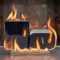 Adaptor Dinding 12V 1A Tahan Api untuk Pengisi Daya Laptop & Ponsel dengan Port USB