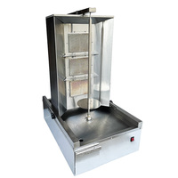 Machine commerciale multifonctionnelle à 3 brûleurs pour la fabrication de doner kebab Machine Shawarma Machine à rôtir la viande Barbecue Grill Machine