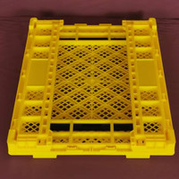 Panier de rangement pliable et empilable en PP vierge recyclable, série 600*400, pour légumes et fruits agricoles
