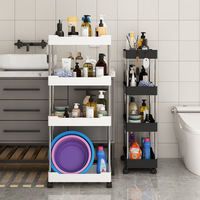 Hotselling keukenorganizer, meerlaags keukenorganizer, badkamer kierenhouder, verwijderbaar rek, smalle keukenopbergrekken