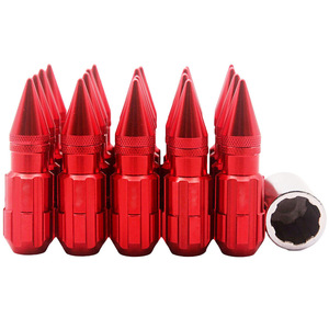 น็อตล้อ M12 650H สีแดง อลูมิเนียมอัลลอย สำหรับอัพเกรดล้อรถยนต์ - Product Image 1