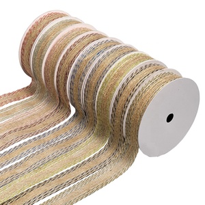 Colorful Yarn Natural Burlap <strong>Ribbon</strong> for Wedding Party Wrapping Gifts <strong>Easter</strong> Christmas Holiday Decoration - Product Image 3