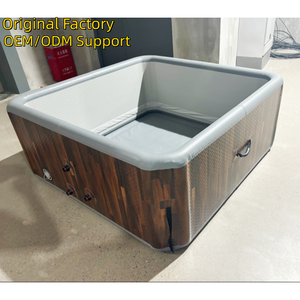 Bain à remous portable Spa extérieur Baignoire 4 à 6 personnes 180 cm <span class=keywords><strong>Jacuzzi</strong></span> gonflable Bain à remous pour adultes avec chauffage - Product Image 4