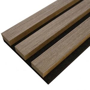 Panneau mural acoustique moderne en polyester à l'aspect bois, NRC 1.0, absorption acoustique hautement efficace pour hôtel, chambre à coucher, appartement - Product Image 5