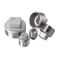 Bouchon d'extrémité fileté mâle à tête carrée SS304 pour tuyaux d'huile, d'eau et de gaz